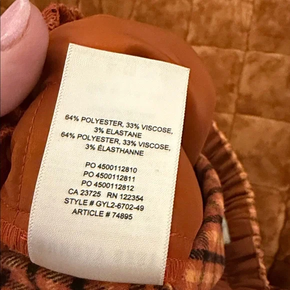 Sunday Best Plaid Pull-on Pants - Picture 4 of 5